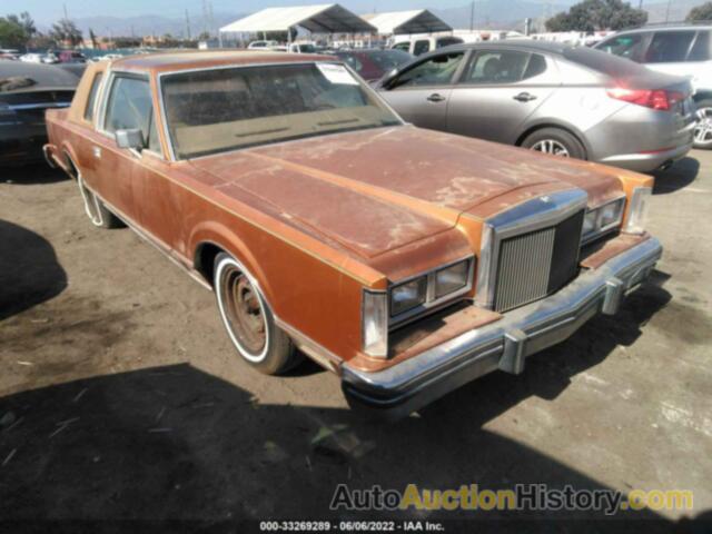 LINCOLN CONTINENTAL, OY81G634705      